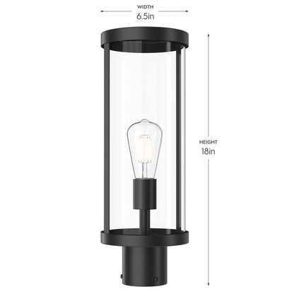 Progress Lighting P540112-31M Kagen Outdoor Post Lantern - Dimensions 6.5in Width x 18in Height
