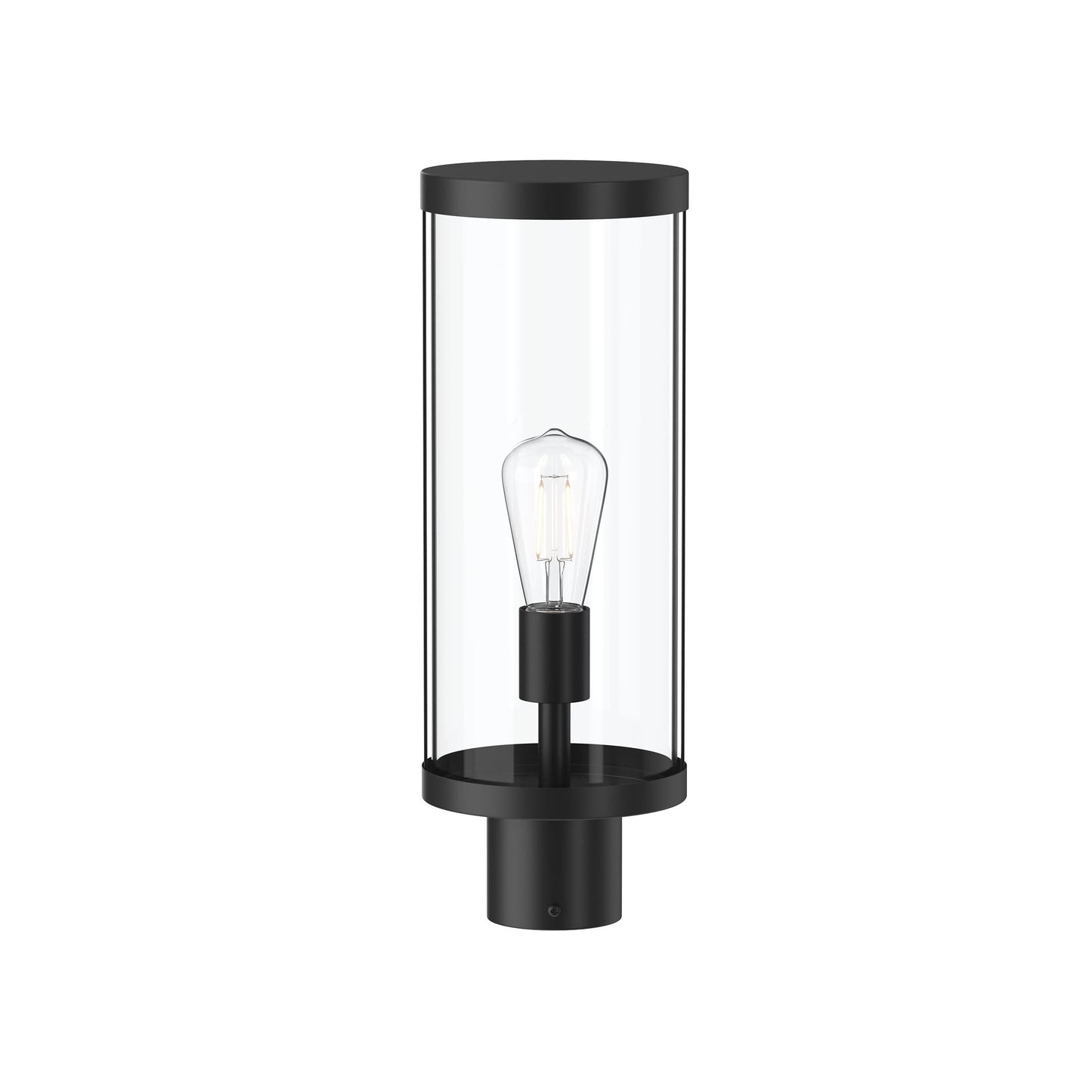 Progress Lighting P540112-31M Kagen 1 Light Matte Black Outdoor Post Lantern - Front View