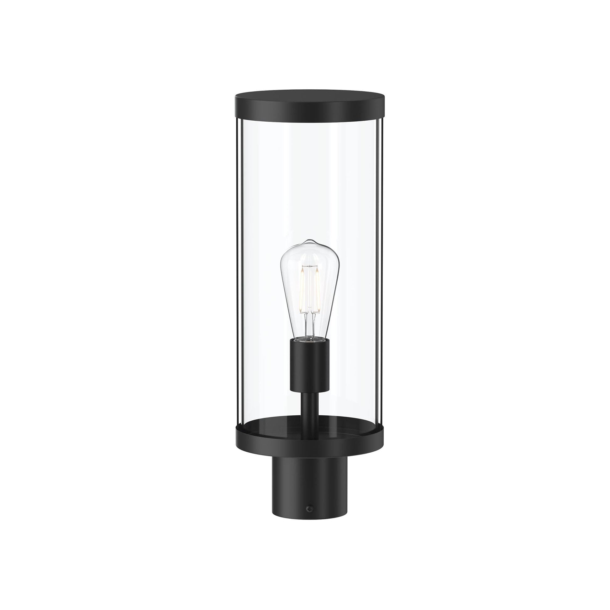 Progress Lighting P540112-31M Kagen 1 Light Matte Black Outdoor Post Lantern - Front View