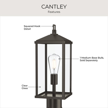 Progress Lighting P540114-020 Cantley Antique Bronze Outdoor Post Lantern