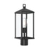 Progress Lighting P540114-31M Cantley 1 Light Matte Black Outdoor Post Lantern with Clear Glass Panels - Main Product Image