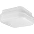 Progress Lighting P550115-028-30 Hard Nox satin white outdoor flush mount ceiling light