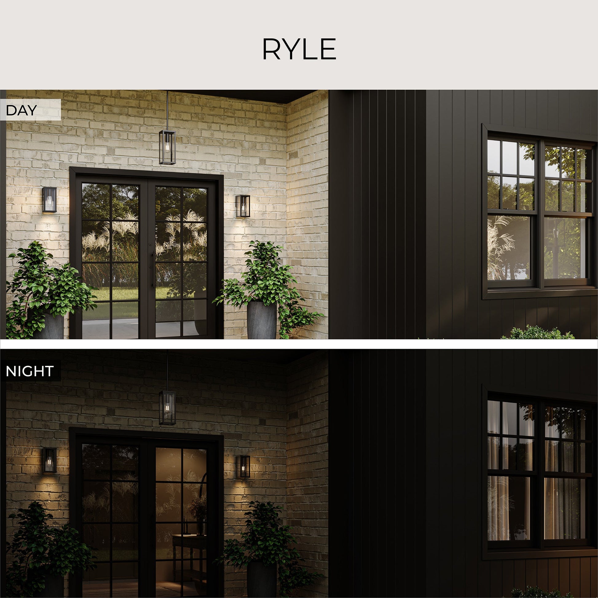 Progress Lighting P550146-020 Ryle day and night outdoor entryway versatility lifestyle