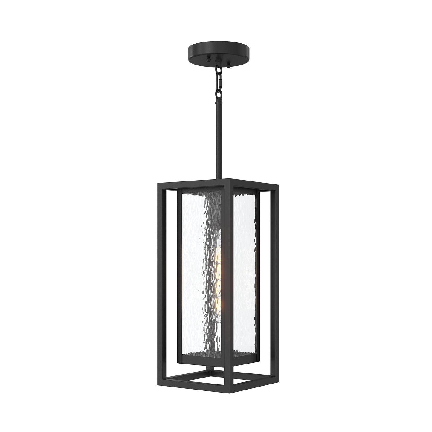 Progress Lighting P550148-031 Shaw 1 Light 17 inch Textured Black Outdoor Pendant Hanging Lantern - Product Image
