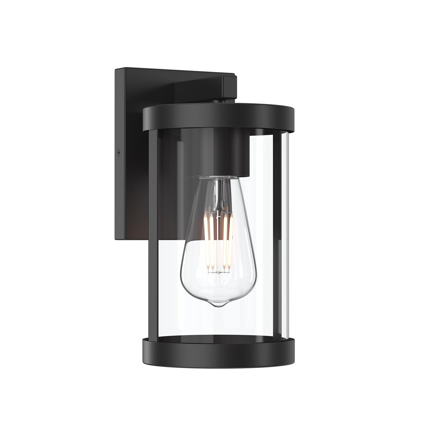 Progress Lighting P560393-31M Kagen 1 Light Matte Black Outdoor Wall Lantern with Clear Glass