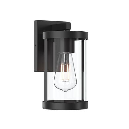 Progress Lighting P560393-31M Kagen 1 Light Matte Black Outdoor Wall Lantern with Clear Glass