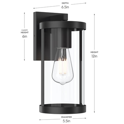 Progress Lighting Kagen P560394-31M Dimensions - Height 12in Depth 6.5in Diameter 5.5in Canopy Height 6in