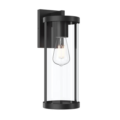 Progress Lighting P560395-31M Kagen 1 Light Matte Black Outdoor Wall Lantern with Clear Glass