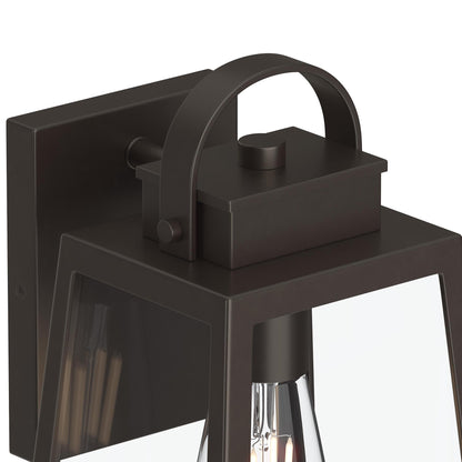 Progress Lighting P560402-020 Hedry Antique Bronze Outdoor Wall Lantern - Top Detail Close-Up