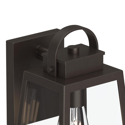 Progress Lighting P560403-020 Hedry Antique Bronze Outdoor Wall Lantern - Image 8