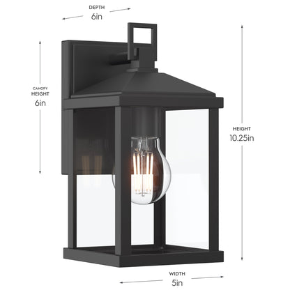 Progress Lighting P560404-31M Cantley Outdoor Wall Lantern - Dimensions: 10.25in Height, 5in Width, 6in Depth