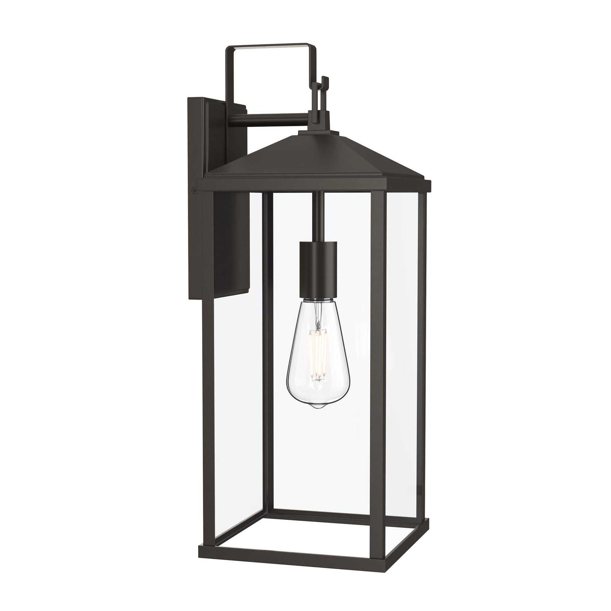 Progress Lighting P560407-020 Cantley Extra Large Outdoor Wall Lantern Antique Bronze Profile