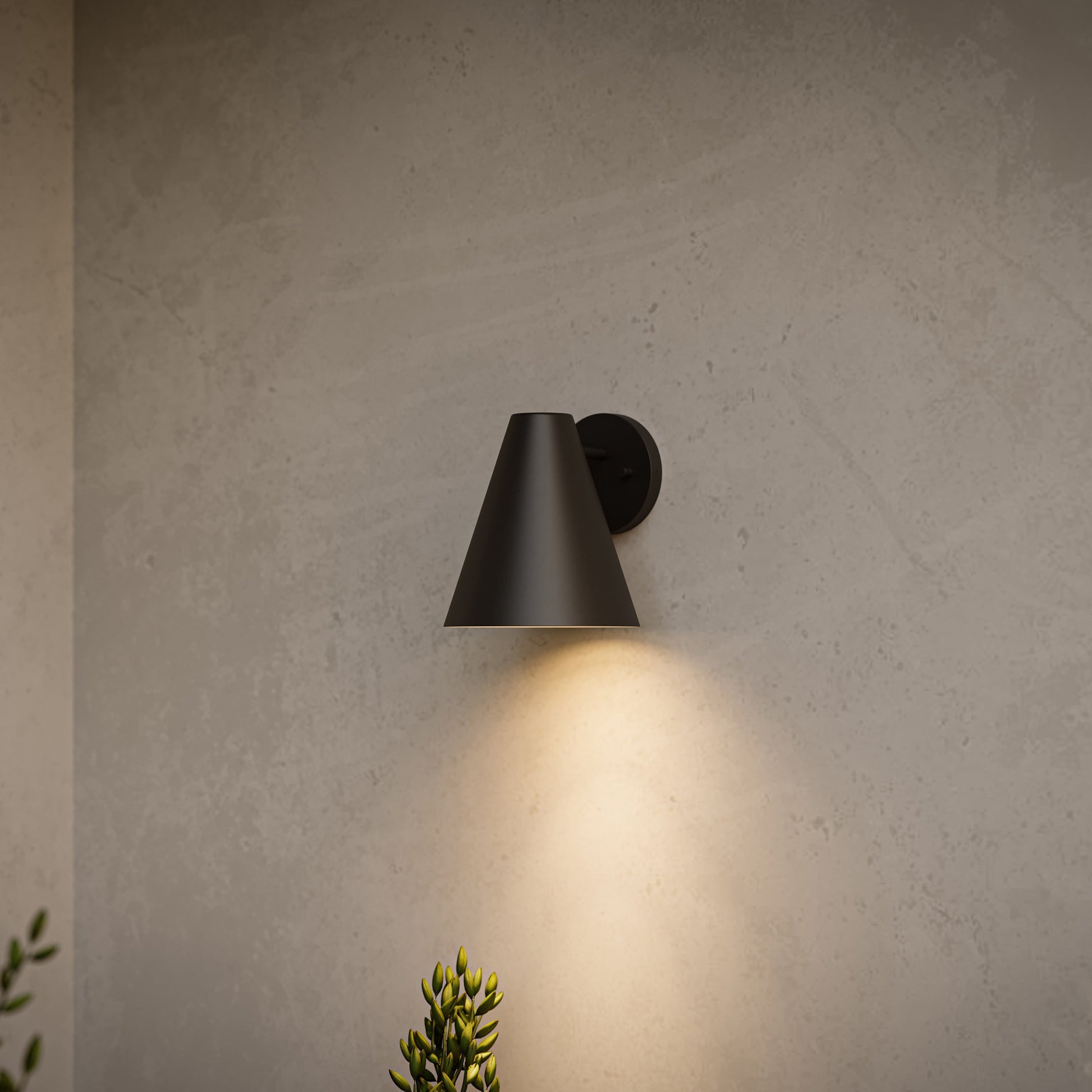 Progress Lighting P560408-020 Mik Antique Bronze Outdoor Wall Light - Exterior Night Detail View
