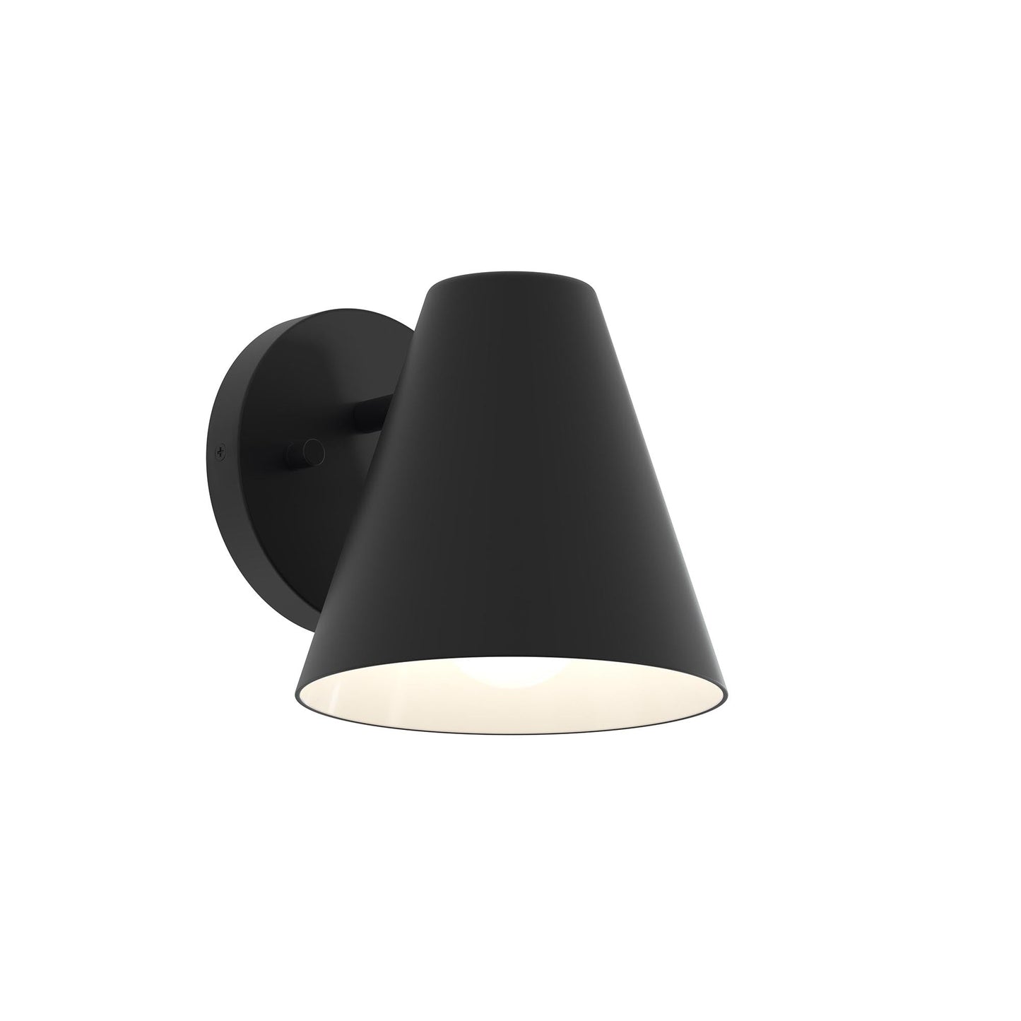 Progress Lighting P560408-31M Mik 1 Light Matte Black Outdoor Wall Light