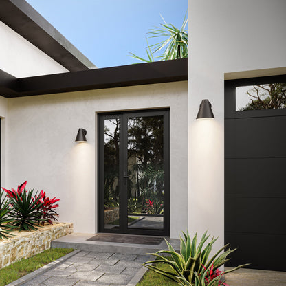 Progress Lighting P560409-020 Mik Antique Bronze Outdoor Wall Light - Exterior Lifestyle Day View
