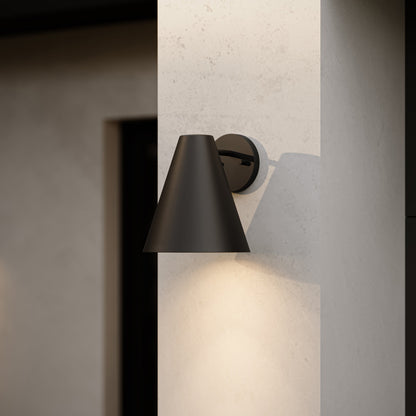 Progress Lighting P560409-020 Mik Antique Bronze Outdoor Wall Light - Exterior Night Detail