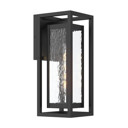 Progress Lighting P560410-031 Shaw 1 Light 15 inch Textured Black Outdoor Wall Lantern
