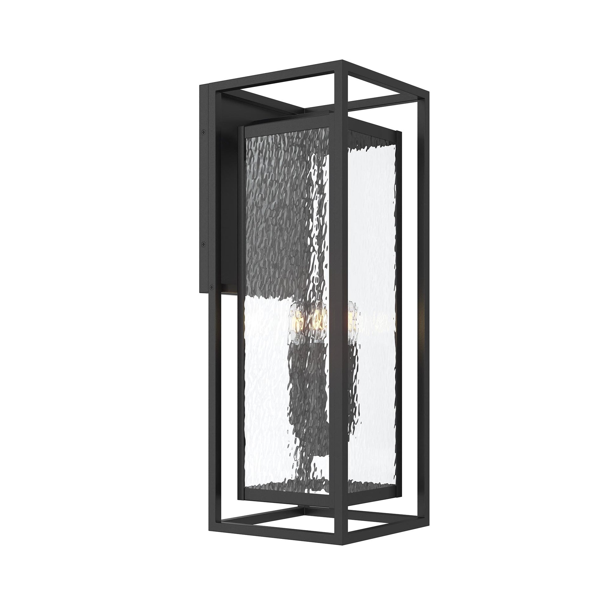 Progress Lighting P560412-031 Shaw 3 Light 25 inch Textured Black Outdoor Wall Lantern - Main Product Image