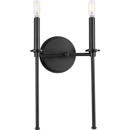 Progress Lighting P710107-31M Elara 2 Light Matte Black Wall Bracket