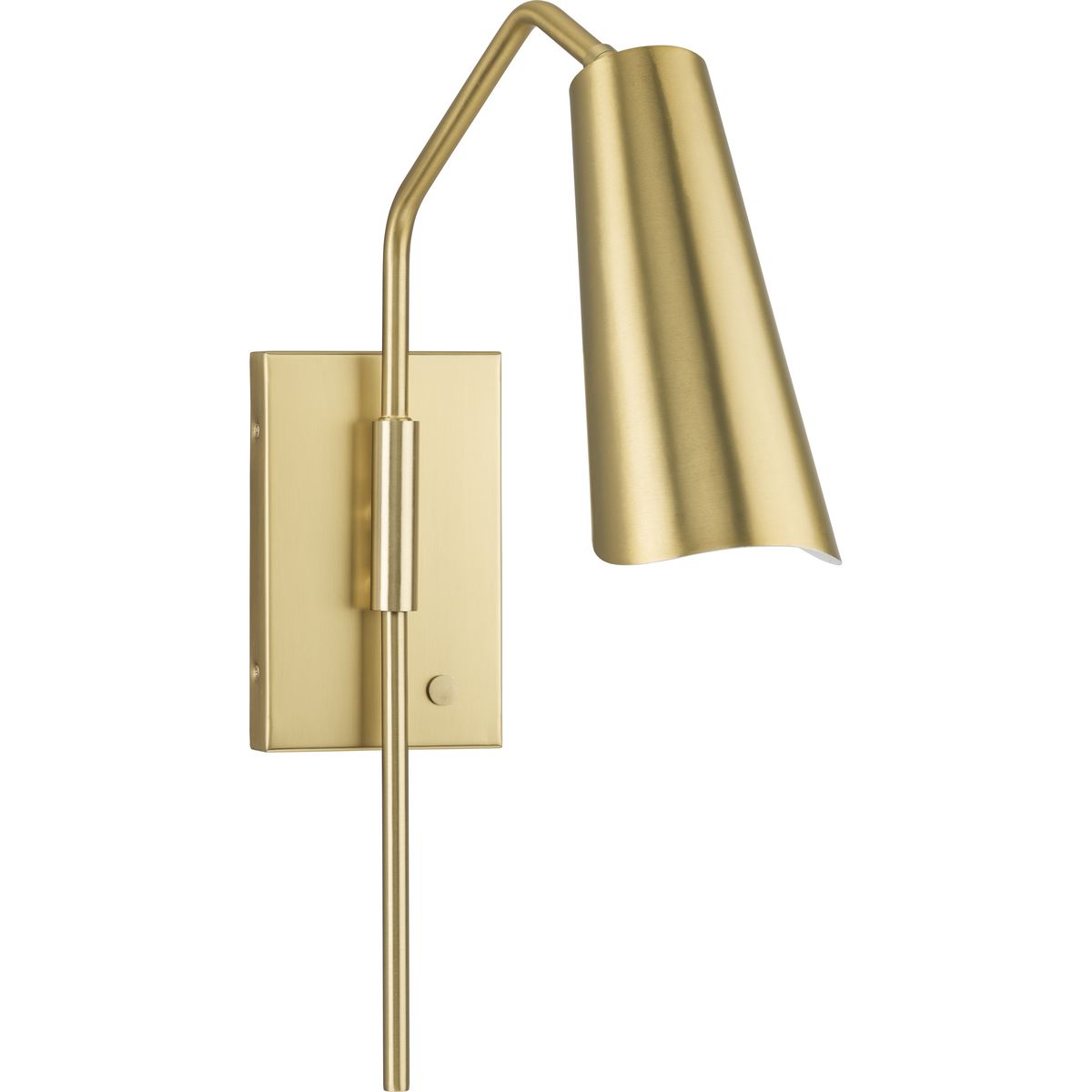 Progress Lighting P710131-191 Cornett 1 Light Brushed Gold Wall Bracket