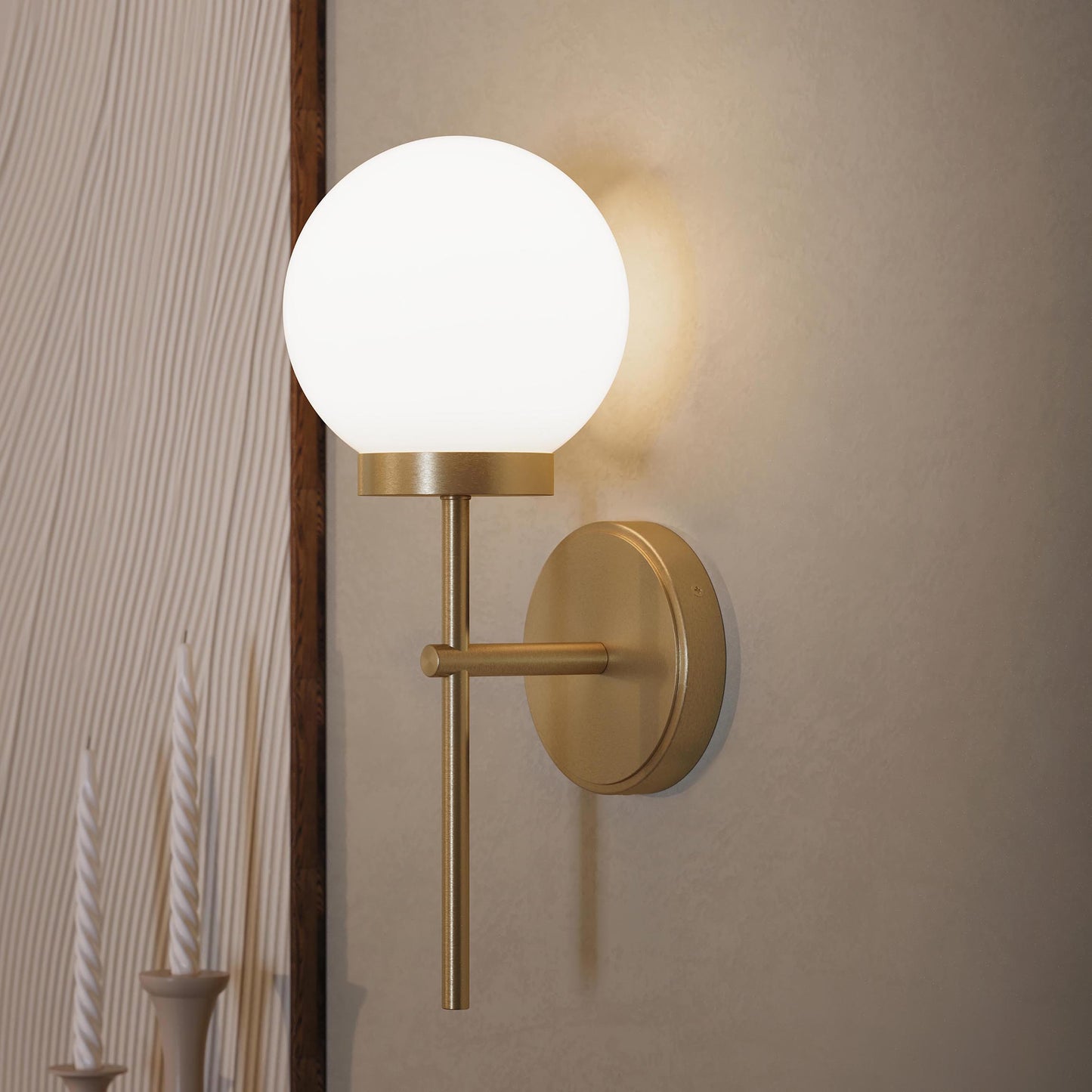 Progress Lighting P710157-191 Rigsby Brushed Gold Wall Sconce - Image 6