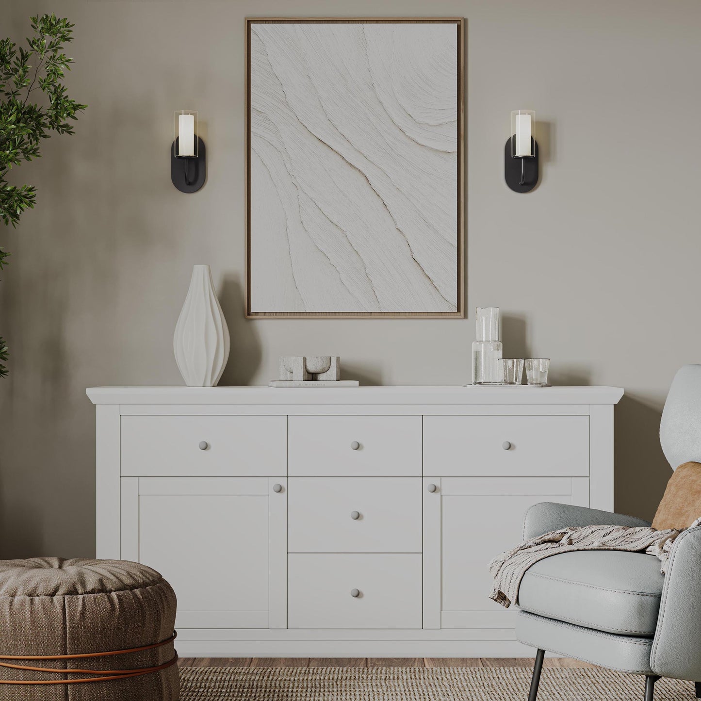Progress Lighting P710158-009 Mack Wall Sconce - Lifestyle Room Setting