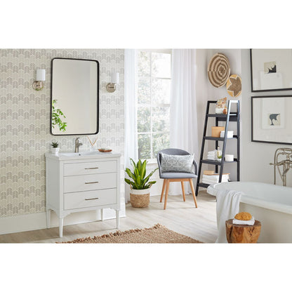 Progress Lighting P2131-104 Replay 1 Light Polished Nickel Bath Vanity Wall Light - Lifestyle Application Shot