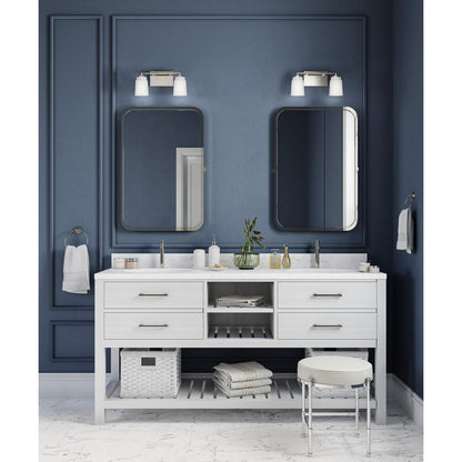 Progress Lighting P300504-009 Spenser 2 Light Brushed Nickel Bath Vanity Wall Light Lifestyle