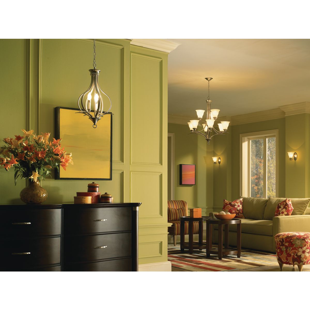 Progress Lighting Trinity collection lighting in room setting