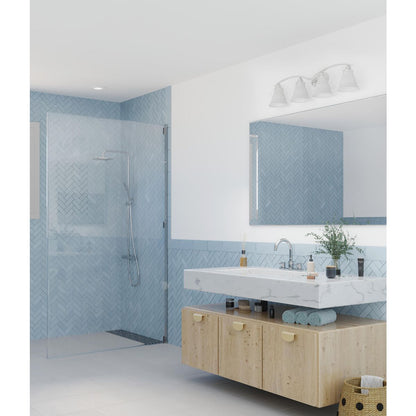 Progress Lighting P3193-15 Trinity 4 Light Polished Chrome Bath Vanity Wall Light - Lifestyle Image