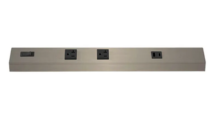 Westgate PSA-12-2R-1U-BN Angled Power Strip with Power & USB Receptacles