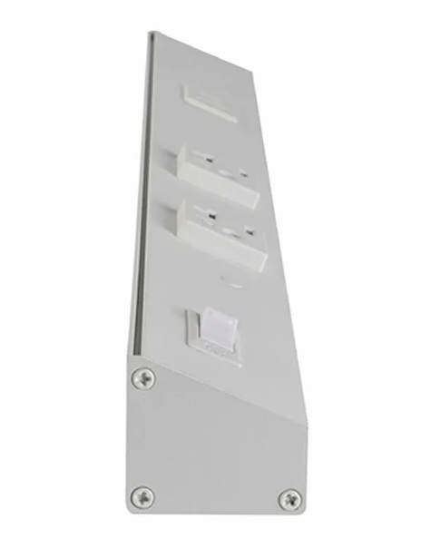 Westgate PSA-18-2R-1U-WH Angled Power Strip with Power & USB Receptacles