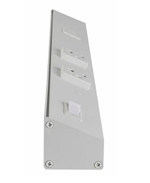 Westgate PSA-30-3R-2U-WH Angled Power Strip with Power & USB Receptacles