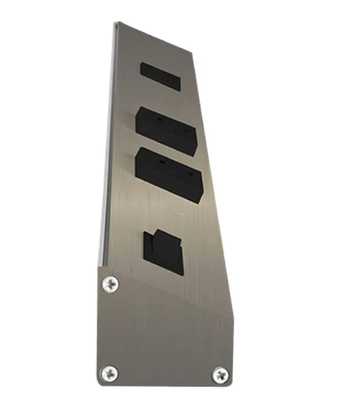 Westgate PSA-36-4R-2U-BN Angled Power Strip with Power & USB Receptacles