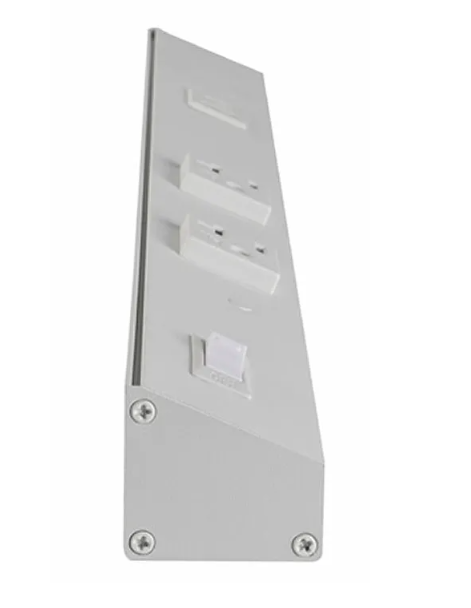 Westgate PSA-36-4R-2U-WH Angled Power Strip with Power & USB Receptacles