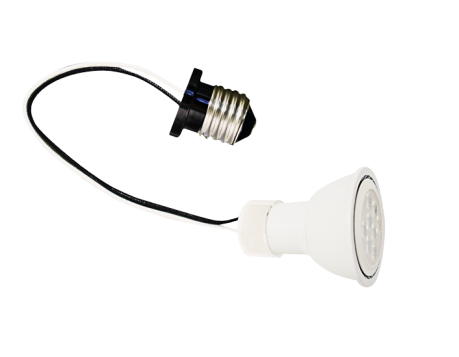 Elco Lighting PSA33 Socket Adapter Med. Screw into GU10 with Lamp