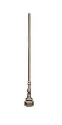 Dabmar Lighting PT-10-BS01-BZ 10-ft Fluted Post W/Decorative Base, Bronze Finish