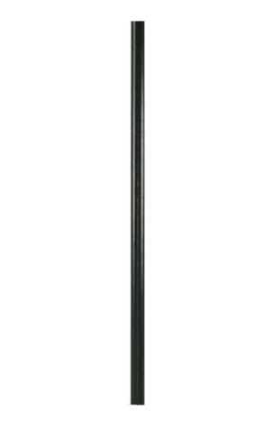 Dabmar Lighting PT-17-B 17' Steel Direct Burial Pole 3 in. O.D Galvanized Pipe, Black Finish