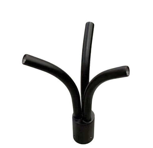 Westgate PT-RB3-BR 3-Post Top Rose Branch Mount with 1/2 Inch Internal Thread for Knuckle-Mount Bullet & Flood Lights, Bronze Finish