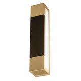 AFX Lighting PTS3151200L30D1SBBK Post 14 Inch Tall LED CCT Wall Sconce In Satin Brass-Black