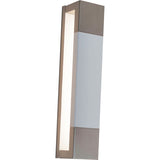 AFX Lighting PTS3151200L30D1SNWH Post 14 Inch Tall LED Wall Sconce In Satin Nickel-White