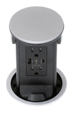 Lew Electric PUR15ACQD-RSS Stainless Resin Wireless Charging Cover. 15 Amp Duplex/ 2USB (AC) Receptacle