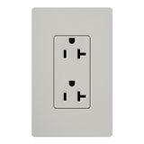 Lutron SCRS-20-TR-PD Claro 20A 125V Tamper Resistant Duplex Receptacle, Palladium Finish