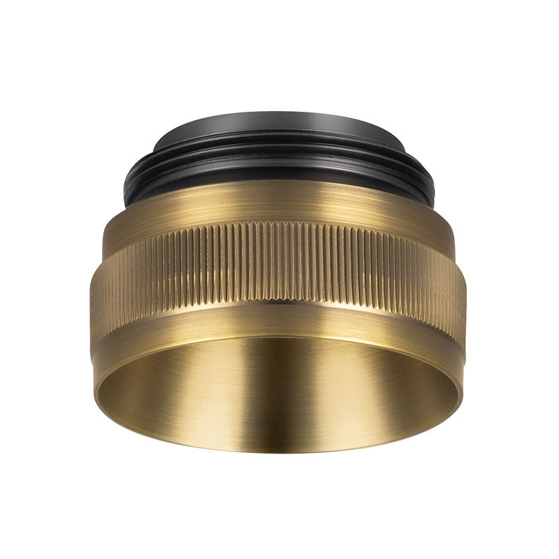 CSL Lighting BZL-2-KN-PBR Luxe 2" Knurled Bezel With Patina Brass Finish