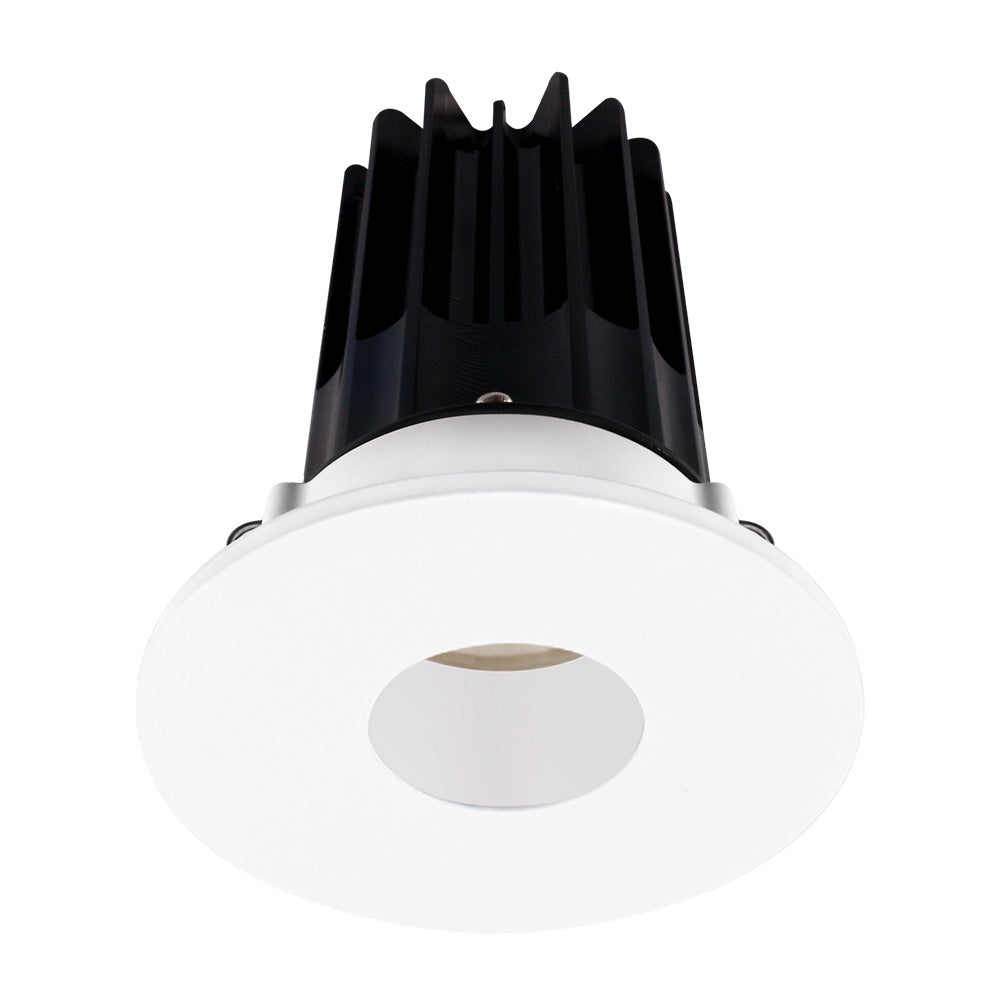 Lotus LED Lights LED-2-S15W-3018K-2RRWH-2RPH-24D 2" Recessed LED 15W High Output Designer Series With Beam Angel 24°, 800 Lumens, Dim to Warm 3000-1800K, White Reflector and Pinhole Trim