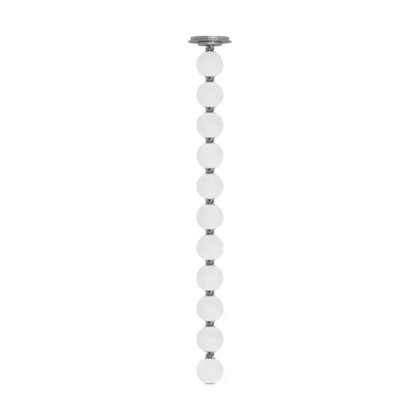 Visual Comfort Architectural SLPD22930NS Modern 36" Perle Milk Glass LED Surface Mount Driver Chandelier Ceiling Light - 120V - CCT: 3000K - Finish: Polished Nickel