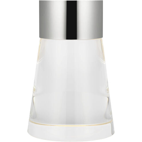 Visual Comfort Architectural SLTB66627PNCG Modern 8" Caspe Rechargeable LED Table Lamp Portable Light - Finish: Polished Nickel