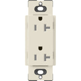 Lutron SCRS-20-TR-PM Claro 20A 125V Tamper Resistant Duplex Receptacle, Pumice Finish