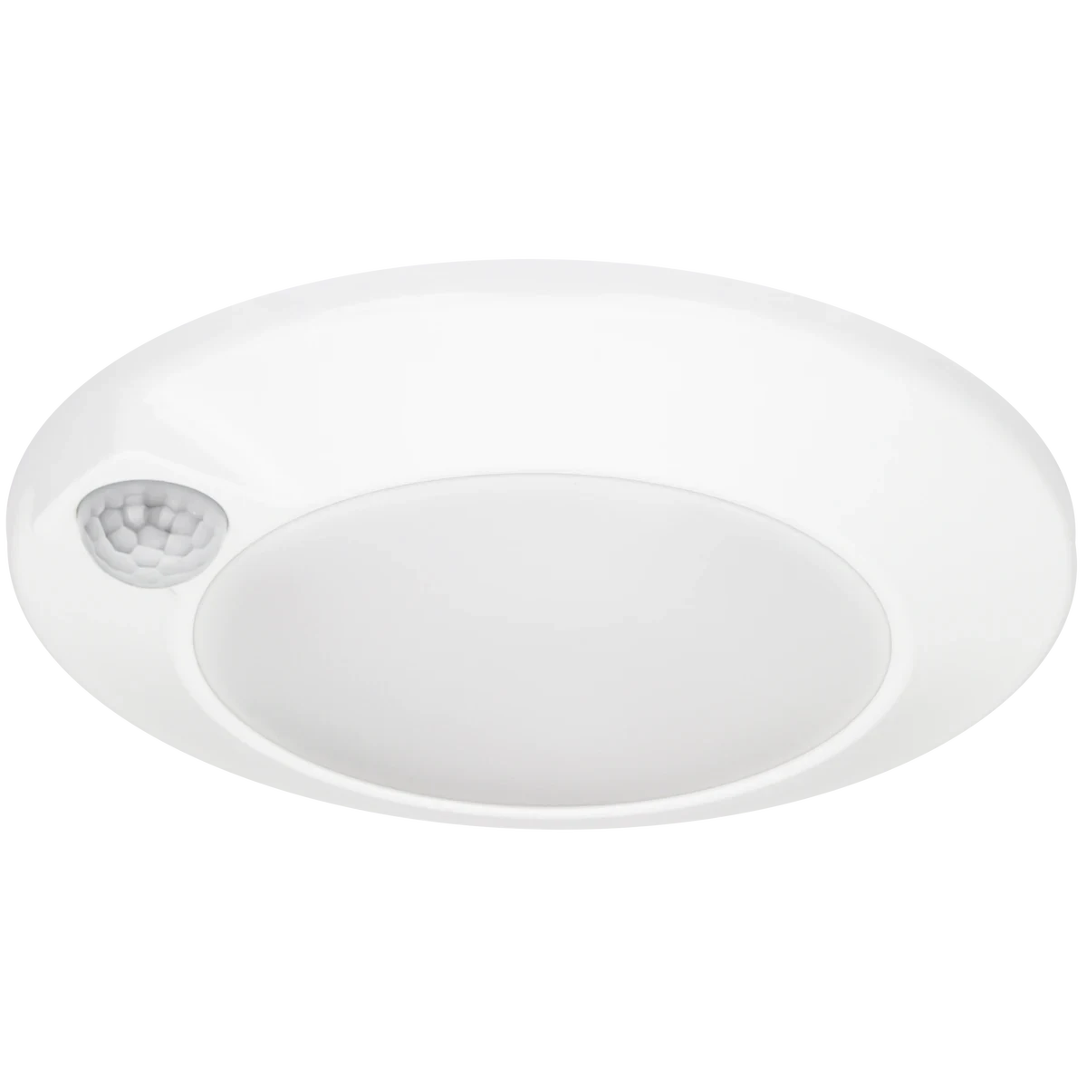 American Lighting QD6PIR-30-WH Quick Disc 6 w/Motion Sensor – Smart 3000K LED Fixture, 15W, 950LM, 120° Beam, White