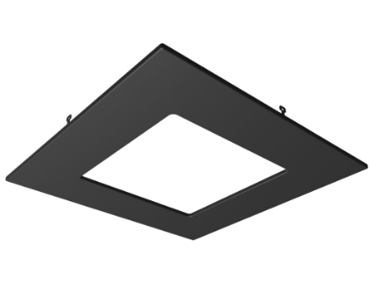 DALS Lighting RACC-TRIM6SQ-BK 6 Inch Square Recessed Light Trim Matte Black